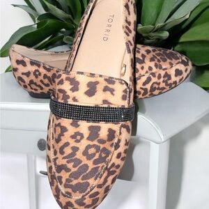 Torrid Leopard Print Flats with Black Accent